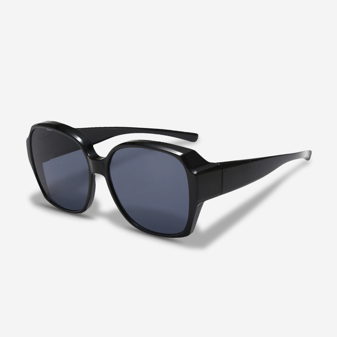 Opzetbare Zonnebril Clip voor Brillendragers UV400 Polariserend 5-laags Lenzen Multikleur Flip-Up Design