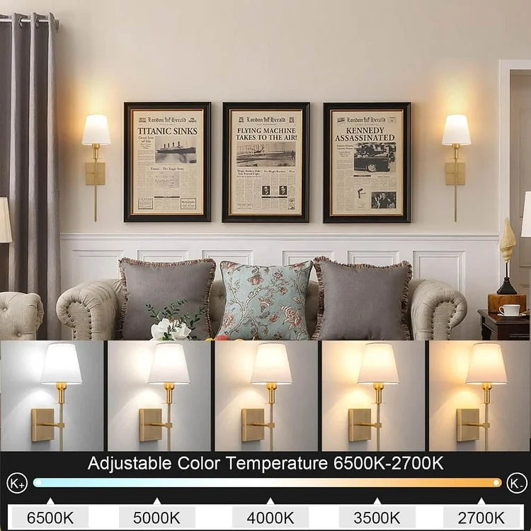 Wandlamp Oplaadbaar Draadloos Binnen Buiten 16x58cm Sfeerlamp Set 2 Stuks Modern