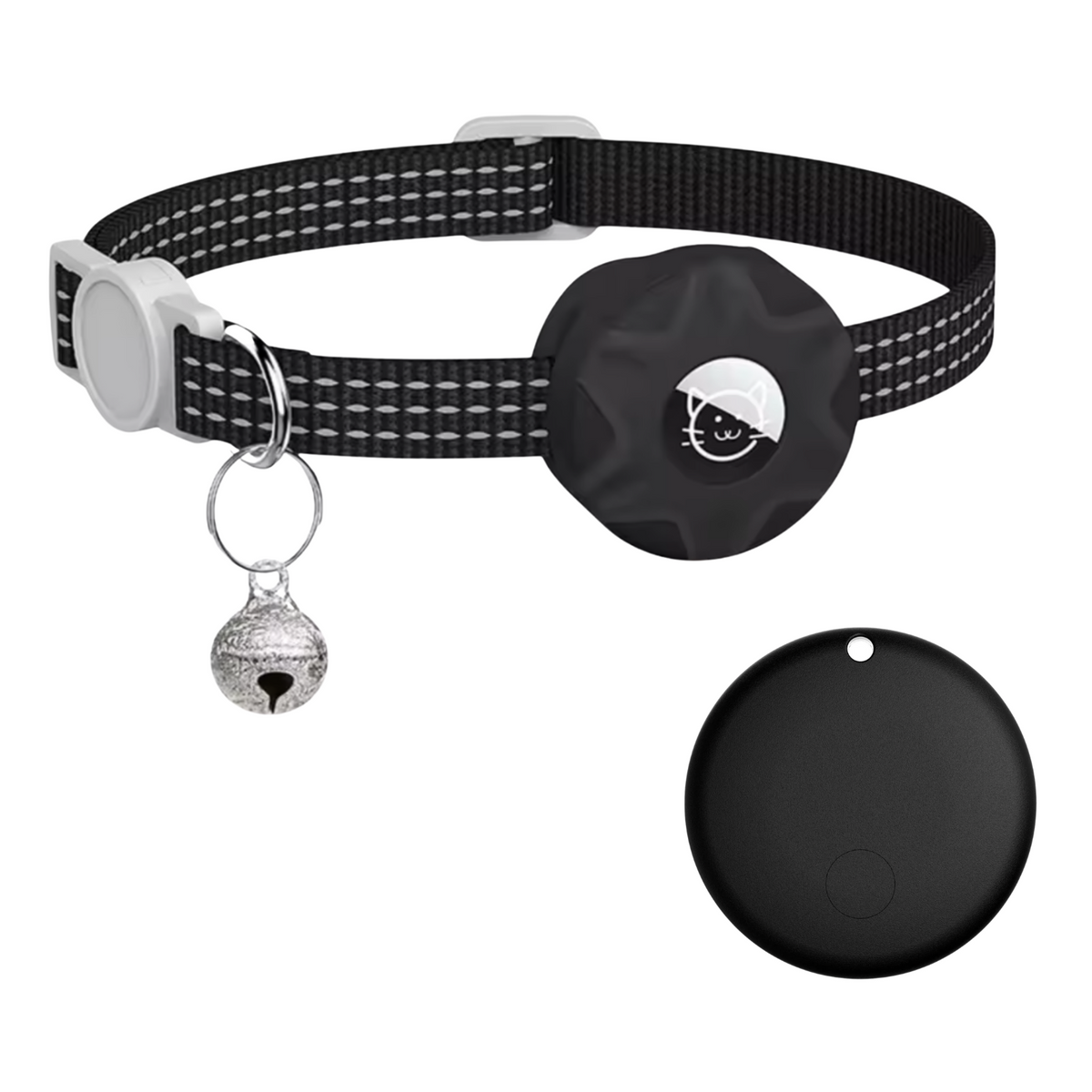 Slimme Locatietracker voor Honden en Katten met Reflecterend Halsband - Android - Compact & Waterdicht - 8-10 Maanden Batterijduur