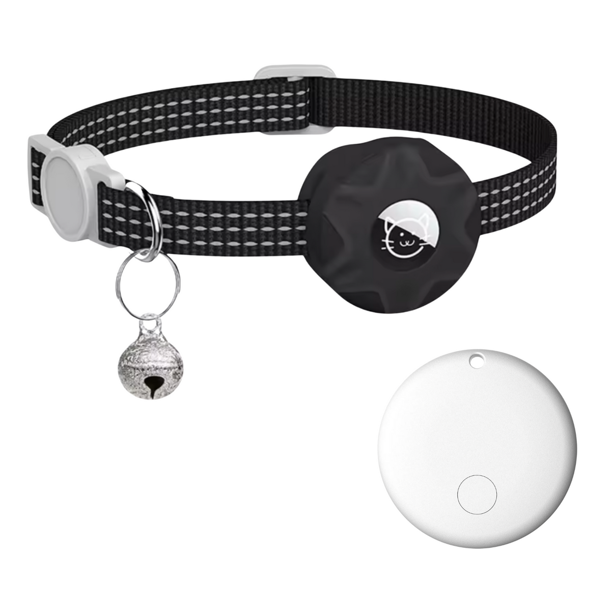 Slimme Locatietracker voor Honden en Katten met Reflecterend Halsband - Android - Compact & Waterdicht - 8-10 Maanden Batterijduur