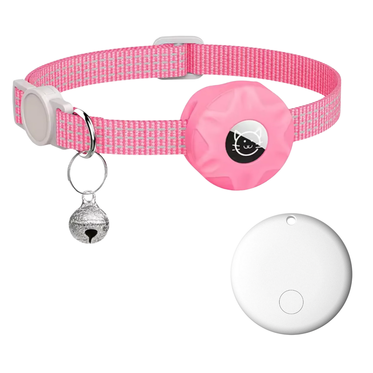 Slimme Locatietracker voor Honden en Katten met Reflecterend Halsband - Android - Compact & Waterdicht - 8-10 Maanden Batterijduur