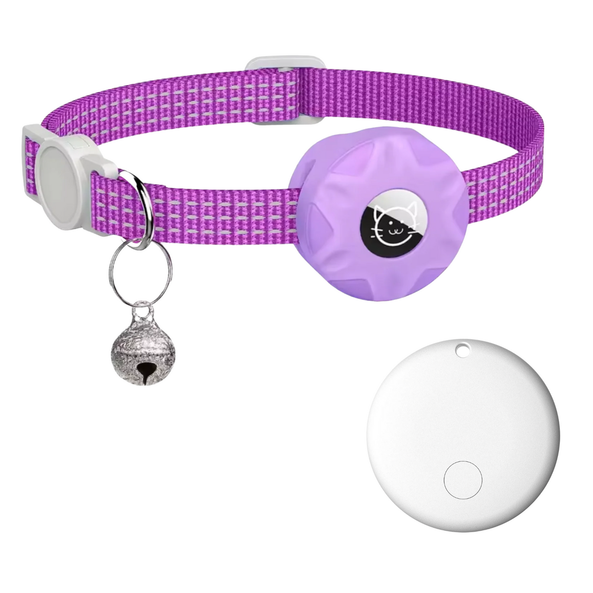 Huisdier Tracker Halsband Polyester Kunststof Zwart Reflecterend Kat Hond Android Zonder GPS Compact Lichtgewicht