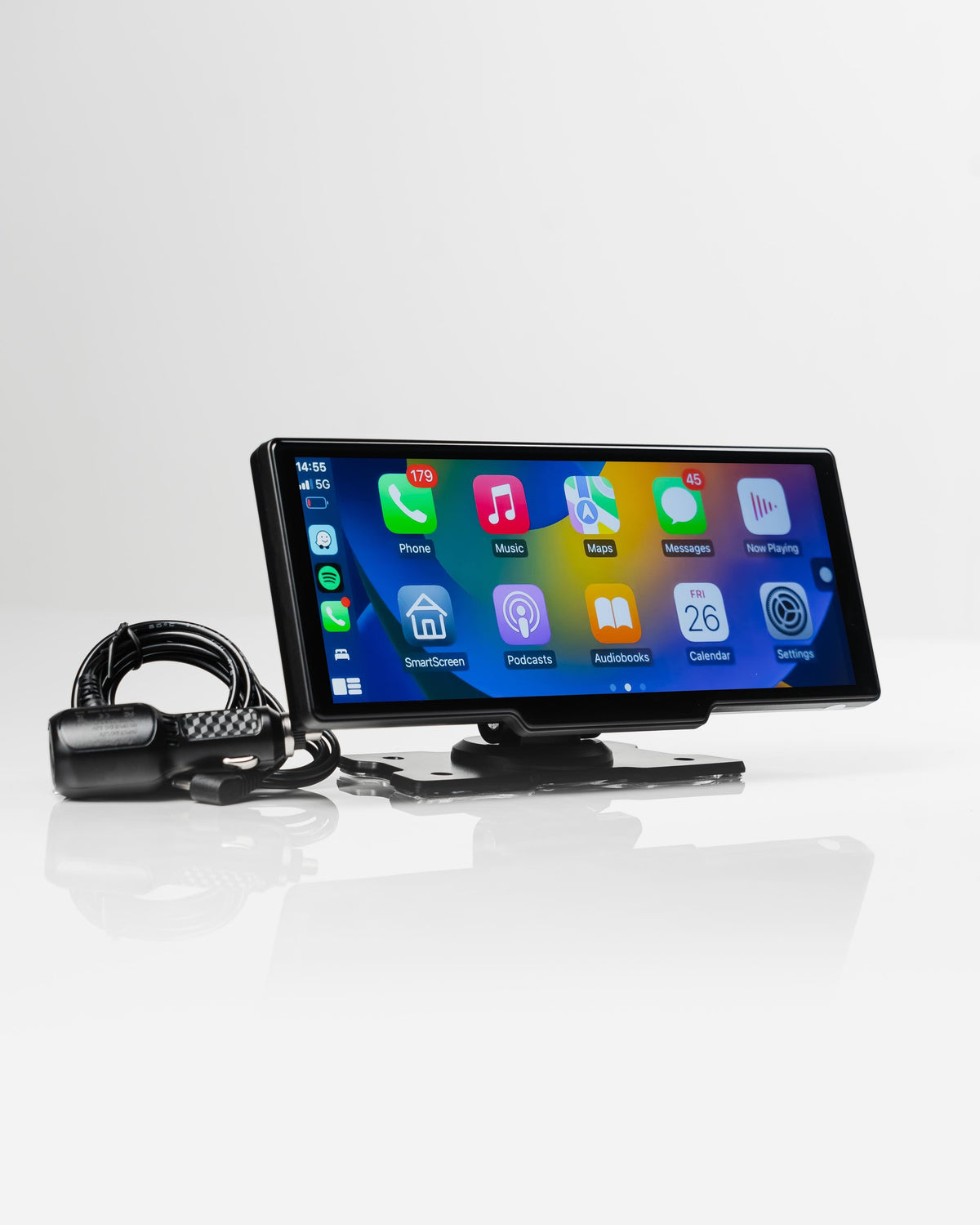 Draadloze CarPlay & Android Auto Display - Universeel Autoscherm met Touchscreen en GPS-Navigatie voor Veilige Handsfree Bediening