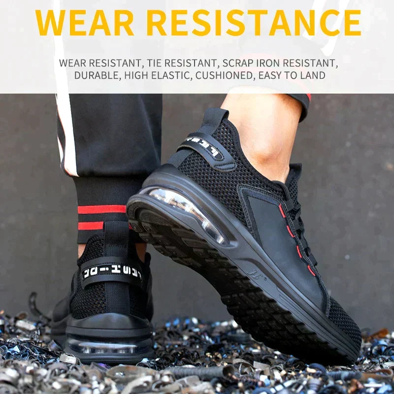 Werkschoenen met Stalen Neus - Ultralight Veiligheidsschoenen - Ademend Antislip - Voor Bouw & Werkplaats