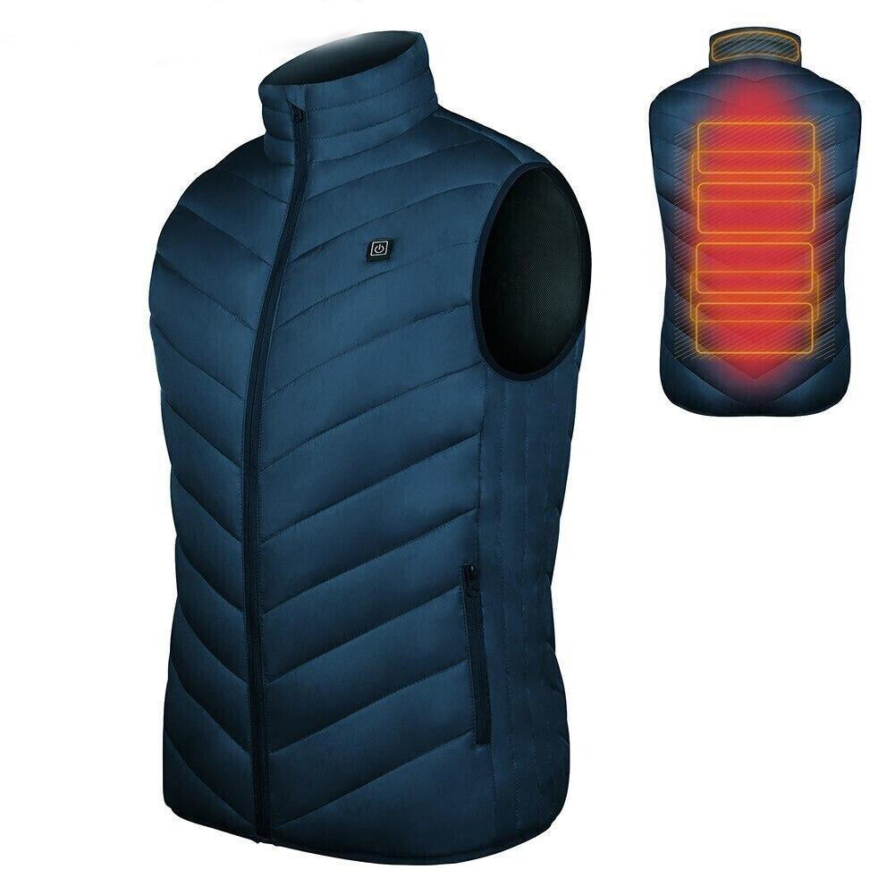 Verwarmbaar Bodywarmer Vest met Vier Warmtezones USB Verwarming Unisex Outdoor Winterkleding Thermisch