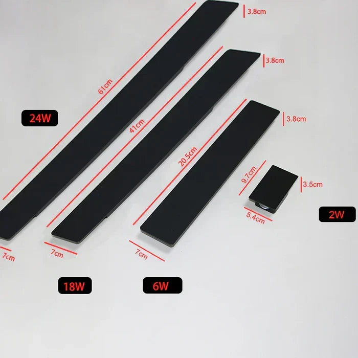 Buitenlamp Oprit Garage LED IP65 Aluminium 20,5 cm Wit Zwart