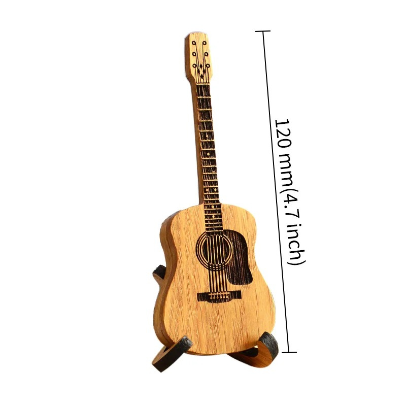 Houten Plectrumhouder voor Gitaar - Organizer 3 Plectrums - Handgemaakt Accessoire voor Muzikanten Gitaristen