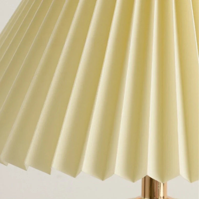 Keramische Tafellamp met Plooikap - Japanse Stijl Verlichting Wit Roze Beige voor Slaapkamer Woonkamer Bureau
