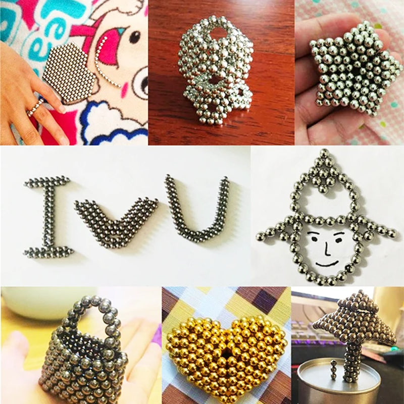 Magnetische Ballen Set 216 Stuks Creatief Bouwspeelgoed Meerdere Kleuren Stress Relief Focus Concentratie