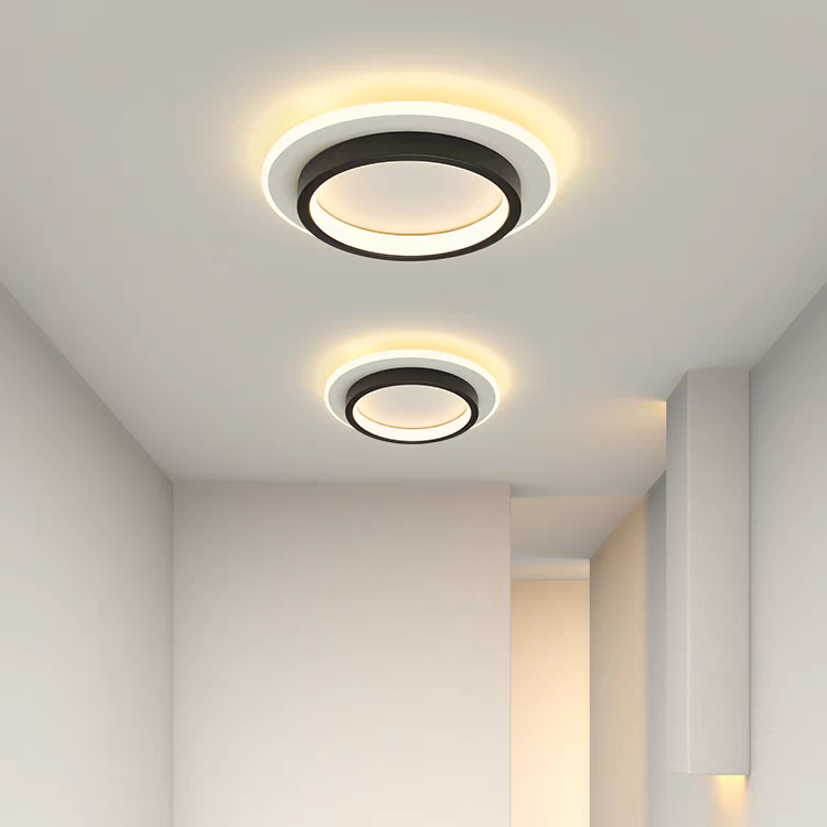 Plafondlamp Rond LED Modern Halo Design Metaal Acryl Flush Mount