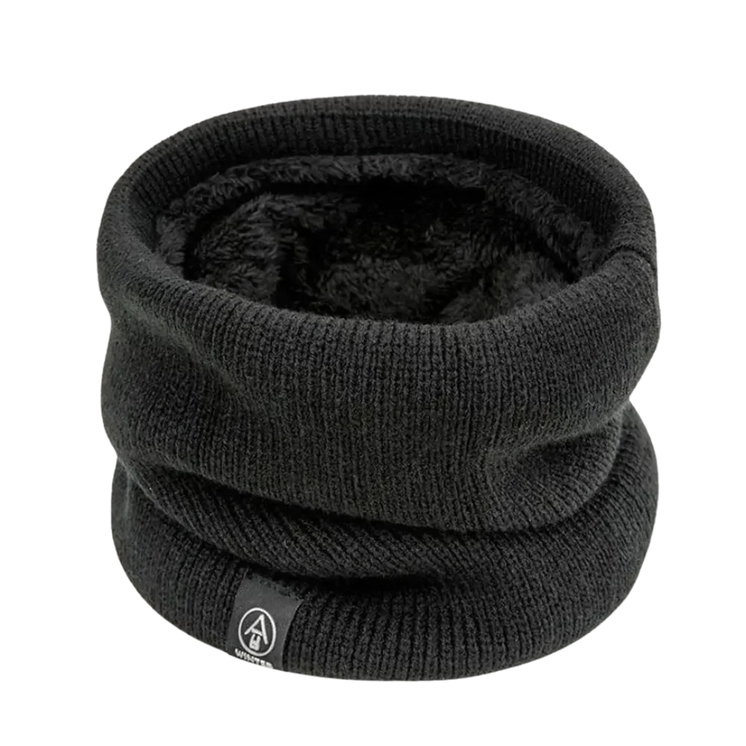 Gebreide Nekwarmer met Fleece Voering Unisex Winter Halsverwarmers 2-Pack voor Outdoor Sport en Wandelen