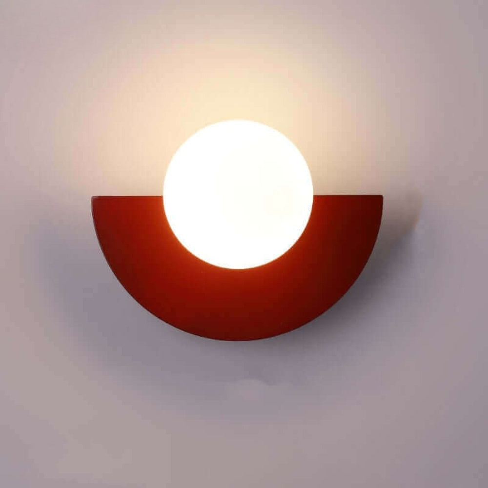 Wandlamp - Moderne Wandverlichting met Kleurrijke Kap - Scandinavisch Design - Woonkamer Slaapkamer Gang