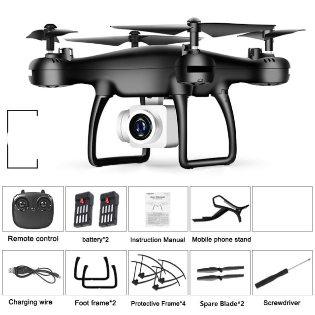 Professionele Quadcopter Drone 4K Camera 5G WiFi GPS Opvouwbaar Luchtfotografie Outdoor Zwart Wit RC