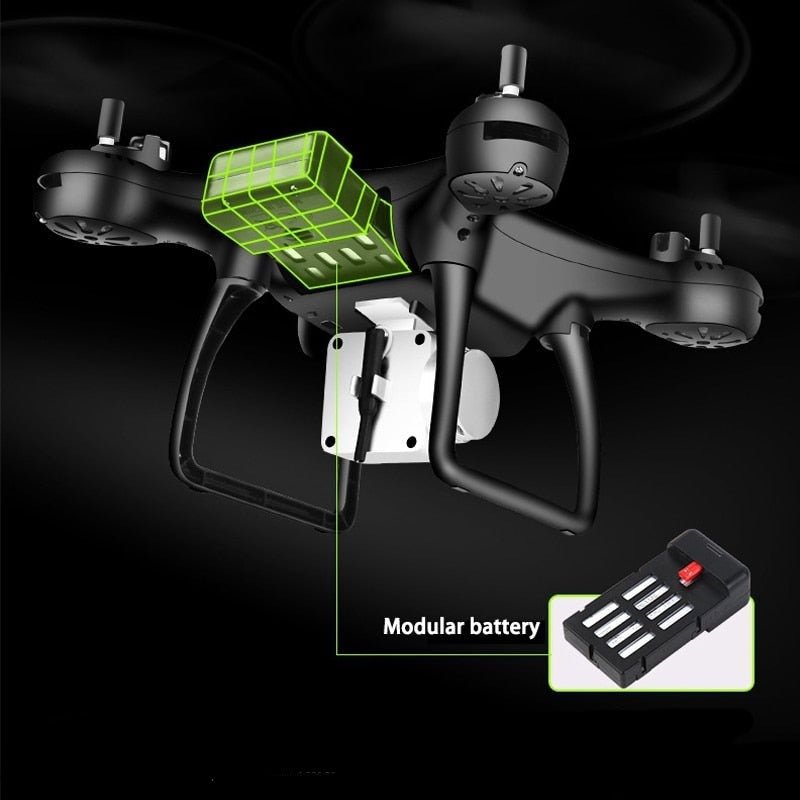 Professionele Quadcopter Drone 4K Camera 5G WiFi GPS Opvouwbaar Luchtfotografie Outdoor Zwart Wit RC