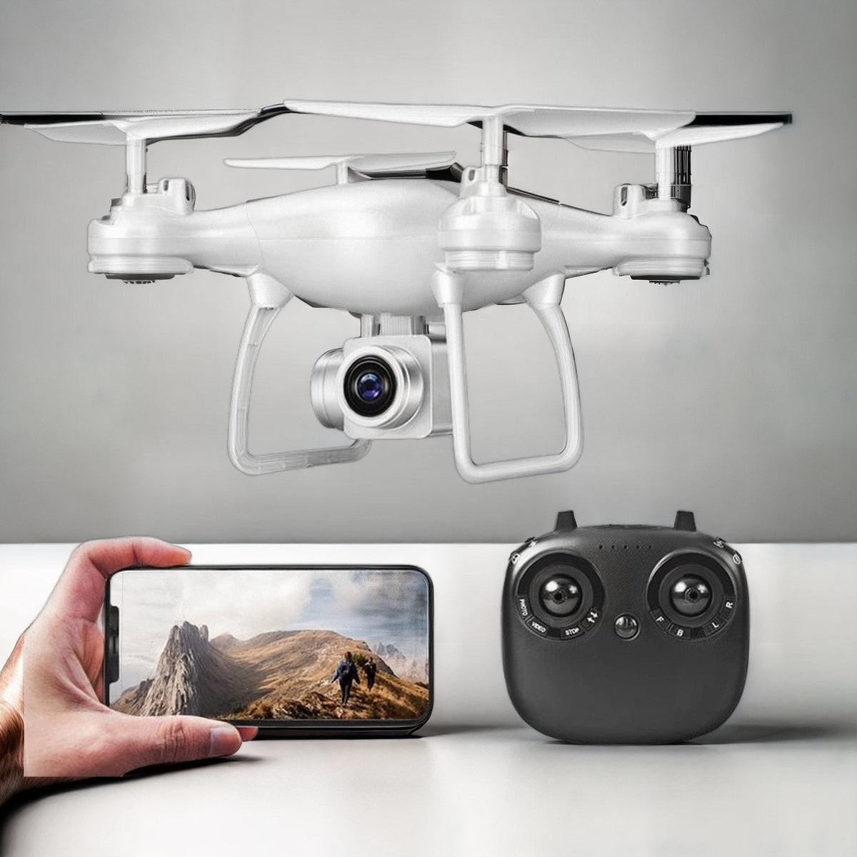 Professionele Quadcopter Drone 4K Camera 5G WiFi GPS Opvouwbaar Luchtfotografie Outdoor Zwart Wit RC
