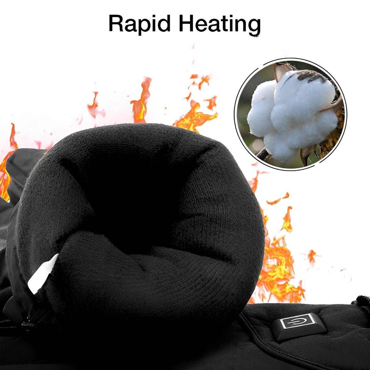 Verwarmde Handschoenen met 3 Warmtestanden Oplaadbaar USB Winterhandschoenen Waterdicht Unisex Skiën