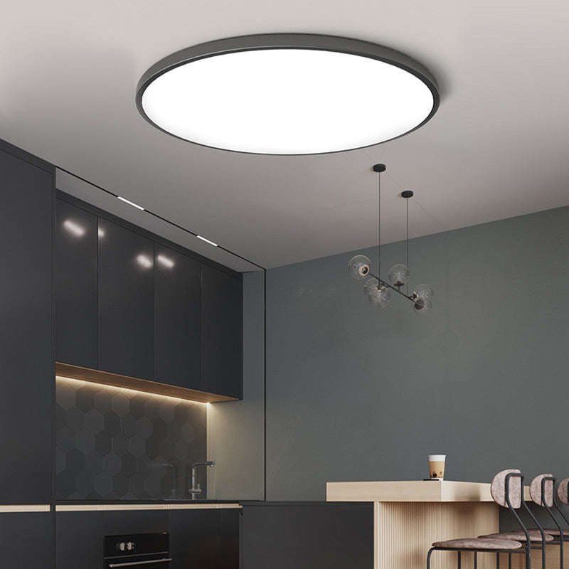 Ronde LED Plafondlamp Metaal Wit Zwart Eetkamer Dimbaar Moderne Plafondverlichting Sfeervol Woonkamer