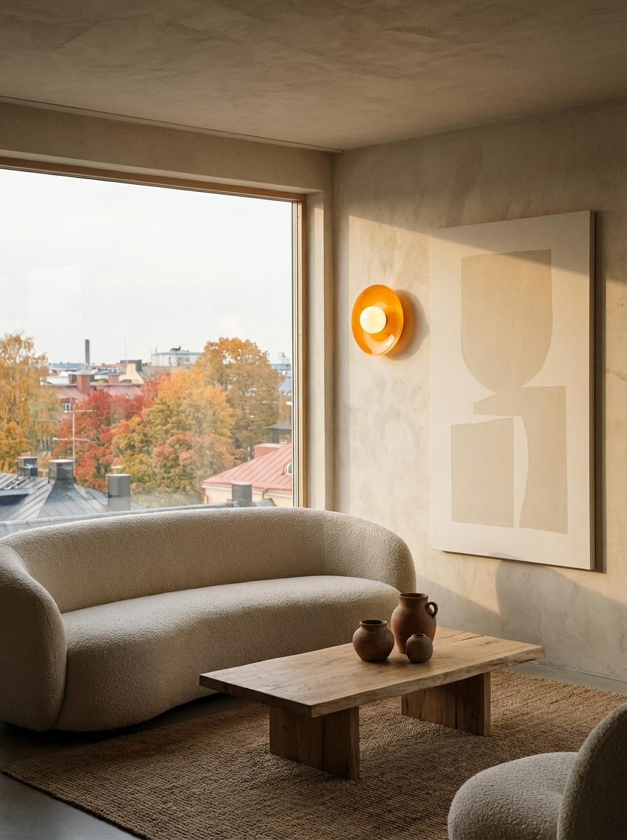 Moderne ronde plafondlamp van glas en ijzer - minimalistische designlamp voor woonkamer en slaapkamer met warme lichtkleur