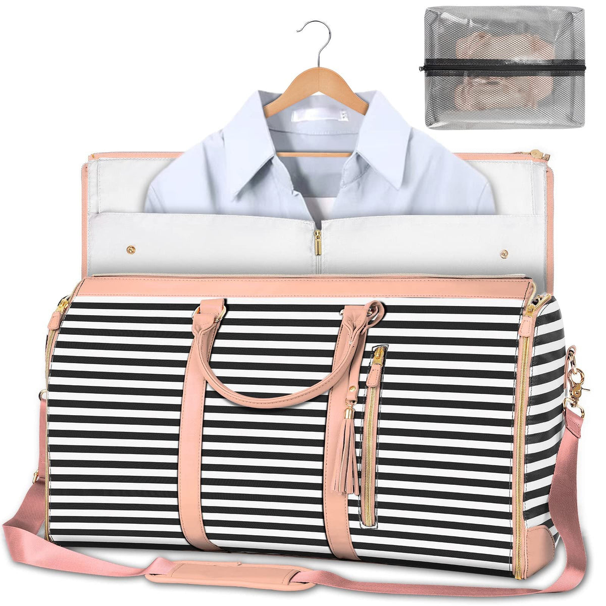 Handige Vouwtassen voor Reizen - Opvouwbare Kledingtas met Organizer voor Overhemden Jasjes - Lichtgewicht Compacte Luggage Beschermhoes