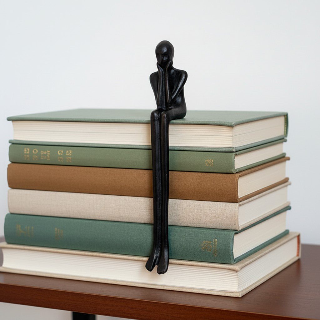 Geometrische Hondenbeeldje van IJzer - Minimalistisch Decoratief Sculptuur voor Bureau