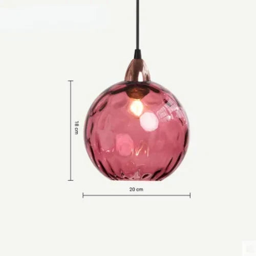 Glazen Bol Hanglamp E27 met Warme Verlichting voor Woonkamer Eetkamer Slaapkamer Sfeerverlichting Design