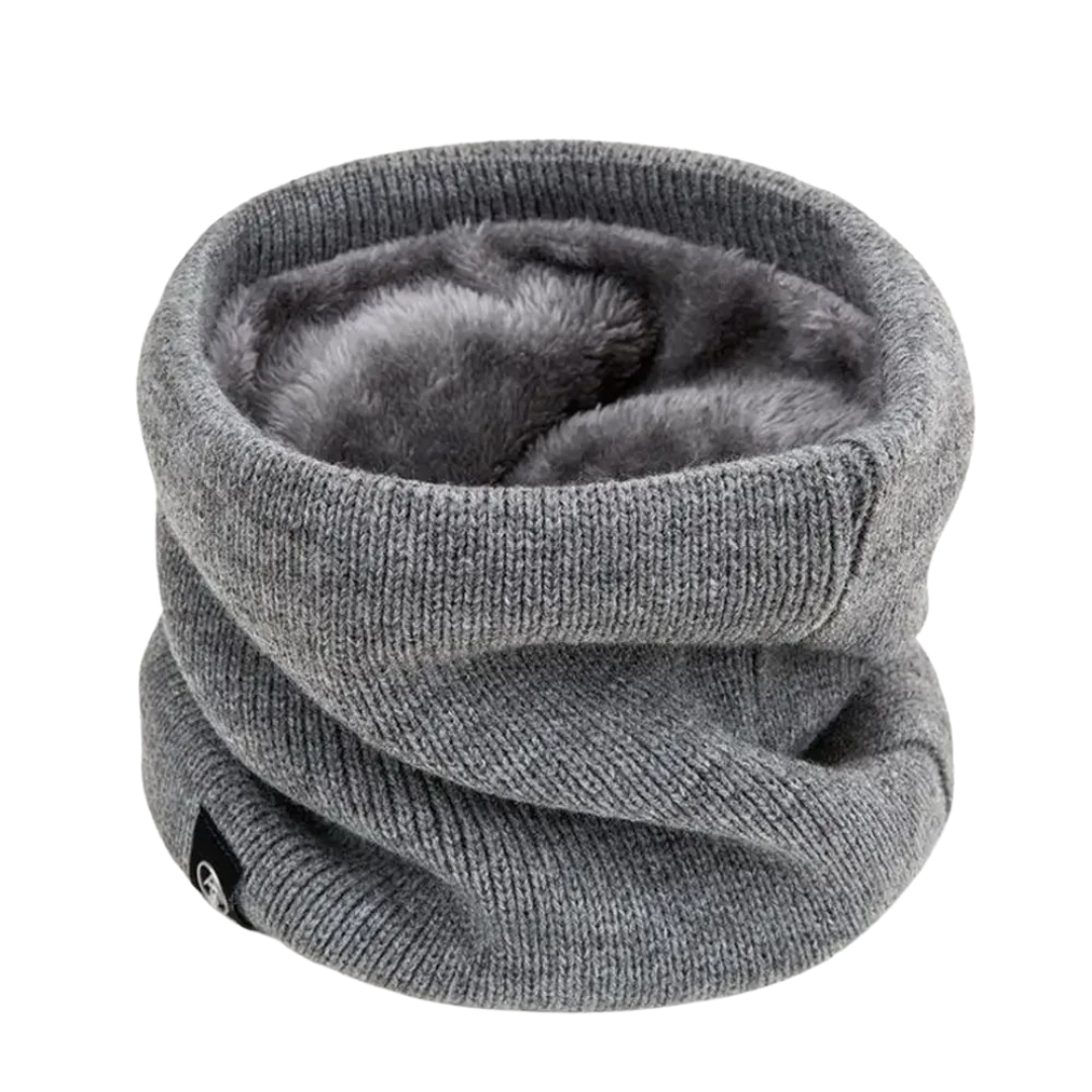 Gebreide Nekwarmer met Fleece Voering Unisex Winter Halsverwarmers 2-Pack voor Outdoor Sport en Wandelen