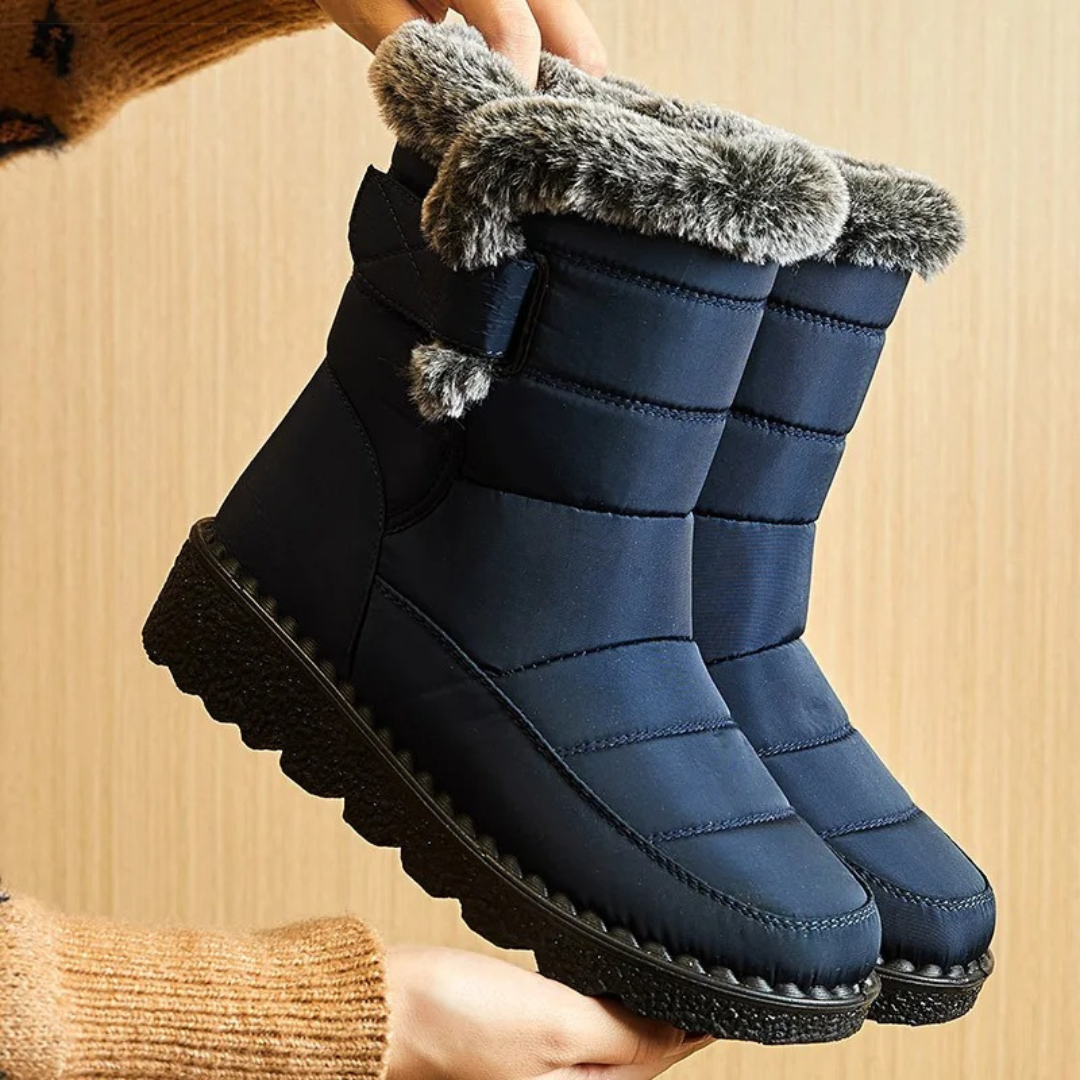 Waterdichte Dameslaarzen Winter Warme Voering Antislip Zool Wandelen Stad Werk Comfort Snowboots Dames