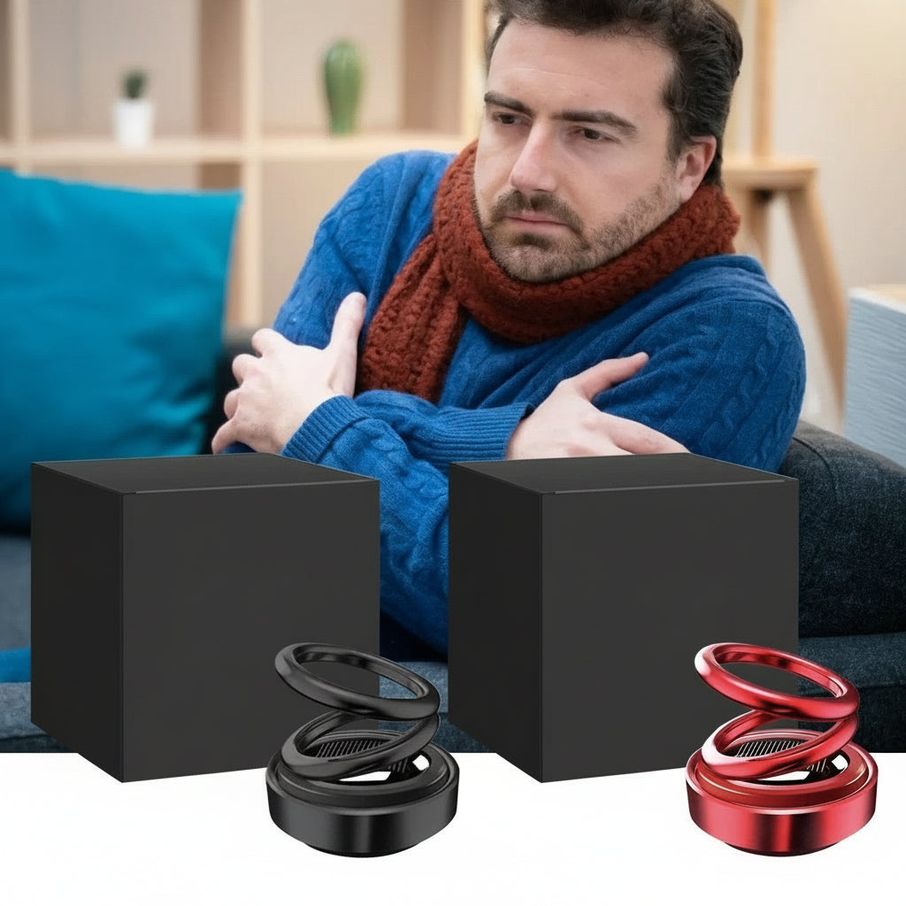Compacte Ruimteverwarmer met Dubbele Ophangring voor Auto en Interieur USB Oplaadbaar Draagbaar Warmteapparaat