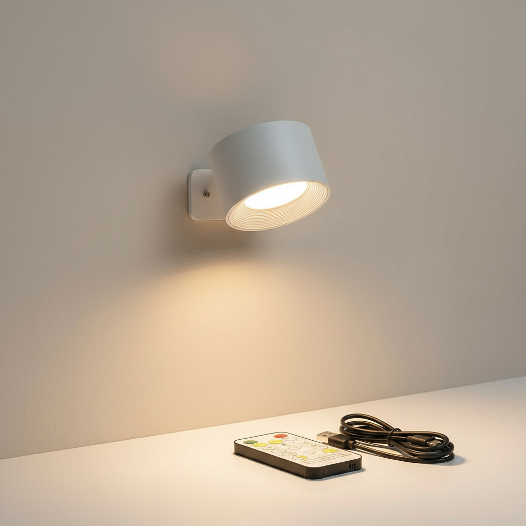 Draadloze Wandlamp met Afstandsbediening - Magnetisch Dimbaar Leeslampje voor Slaapkamer en Woonkamer
