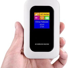 Draagbare 5G WiFi Router - Veilige Mobiele Internetverbinding voor Camper, Caravan en Reizen | 10 Apparaten | 150 Mbps