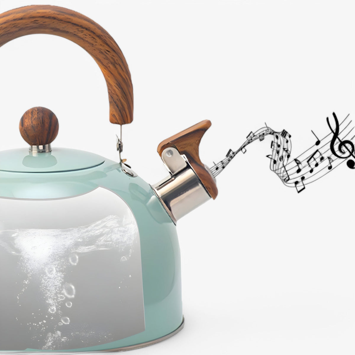 Fluitketel voor Inductie 2,5L - Elegante RVS Waterketel met Veilig Handvat