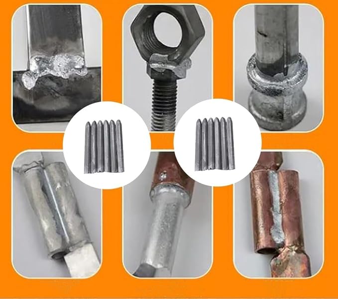 Aluminium Lasstaafset (10 Stuks) - Repareer Metalen Oppervlakken met Aansteker of Brander