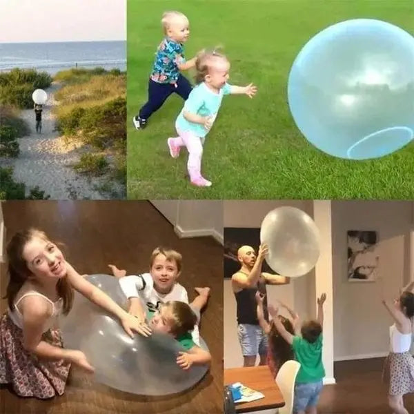 Opblaasbare Stretchbal voor Kinderen - Waterbestendig Speelgoed voor Buiten en Binnen - Robuust TPR-Materiaal - Draagbaar Speelplezier