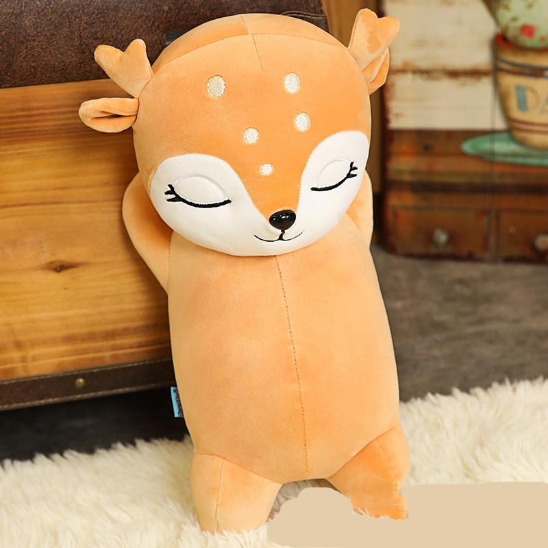 Zachte Hertjes Knuffel 50cm Pluche Speelgoed voor Kinderen Decoratie Hert Bambi Kussen Kinderkamer Knuffeldier