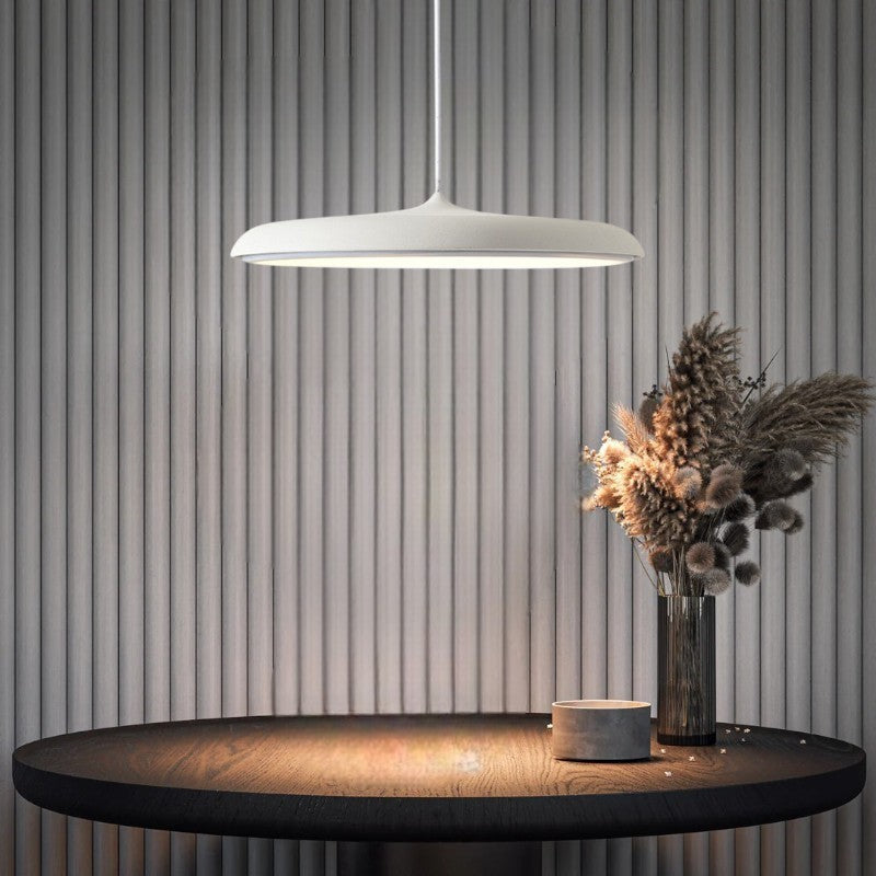 Scandinavische Hanglamp LED Minimalistisch Wit Zwart Grijs Blauw Rosé Goud voor Eettafel Woonkamer Modern Energiezuinig Verlichtingsdesign Ø25cm Ø40cm Aluminium