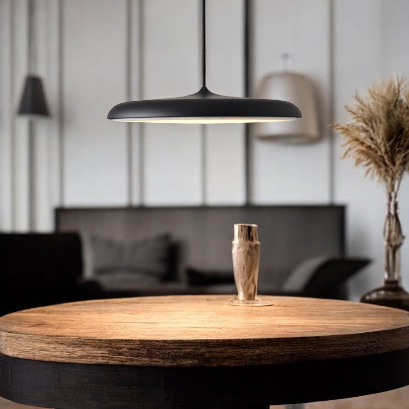 Scandinavische Hanglamp LED Minimalistisch Wit Zwart Grijs Blauw Rosé Goud voor Eettafel Woonkamer Modern Energiezuinig Verlichtingsdesign Ø25cm Ø40cm Aluminium