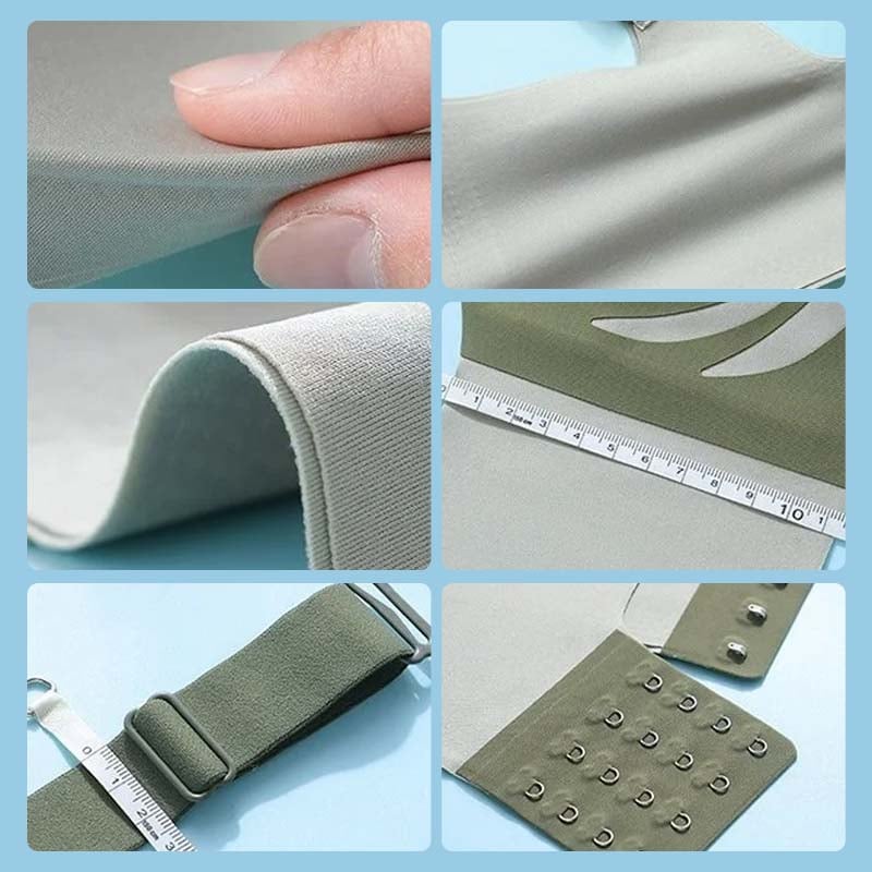 Beugelloze Push-Up BH Brede Bandjes U-Rug Comfortabele Lift Ondersteuning Zachte Pasvorm Dames Lingerie