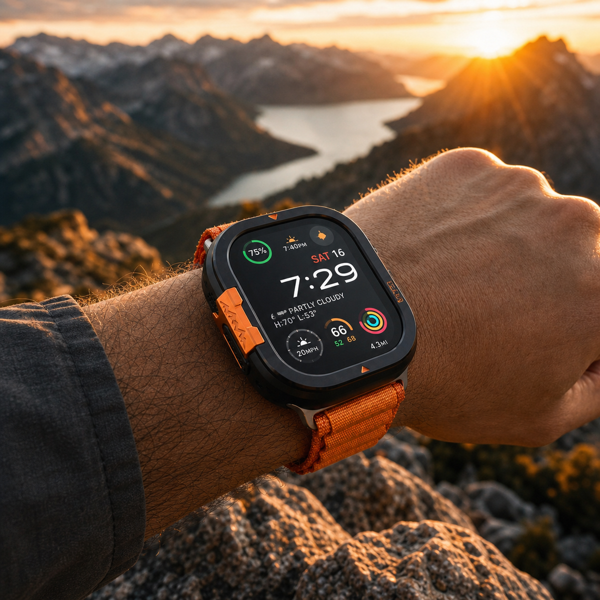 Beschermhoes Smartwatch 49mm 46mm Titanium Metalen Frame Ultieme Bescherming Sport Horloge Vier Kleuren