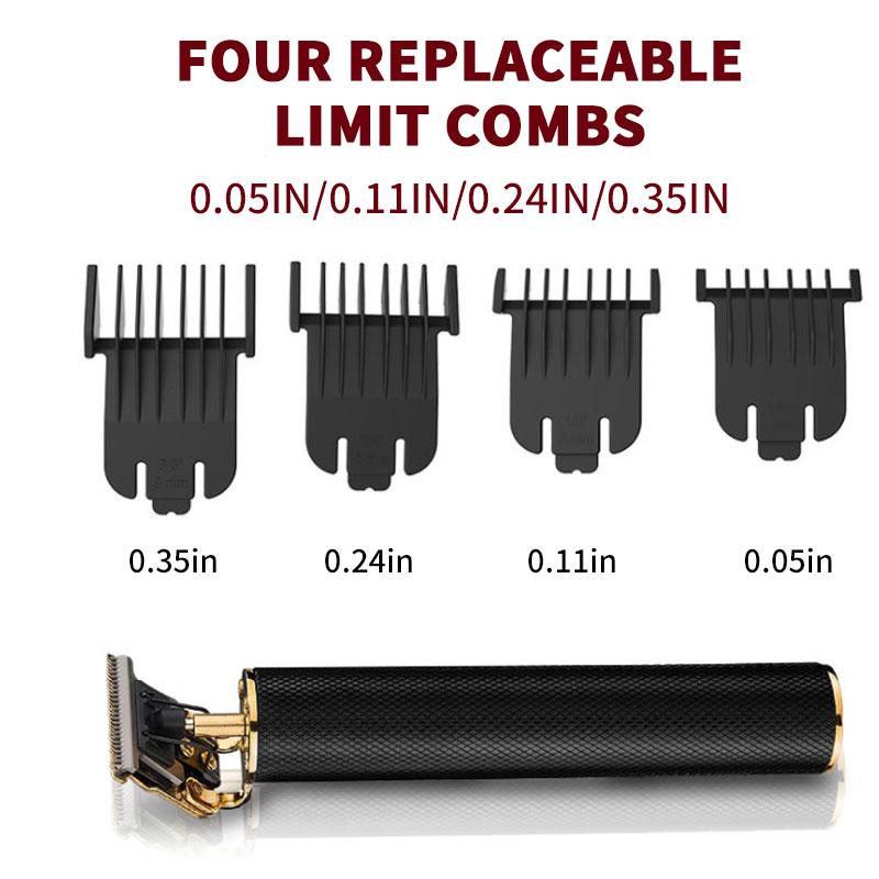 Professionele Oplaadbare Haartrimmer T-Mes Precisie Contouren Baard Haar Lithium Accu USB Oplaadbaar