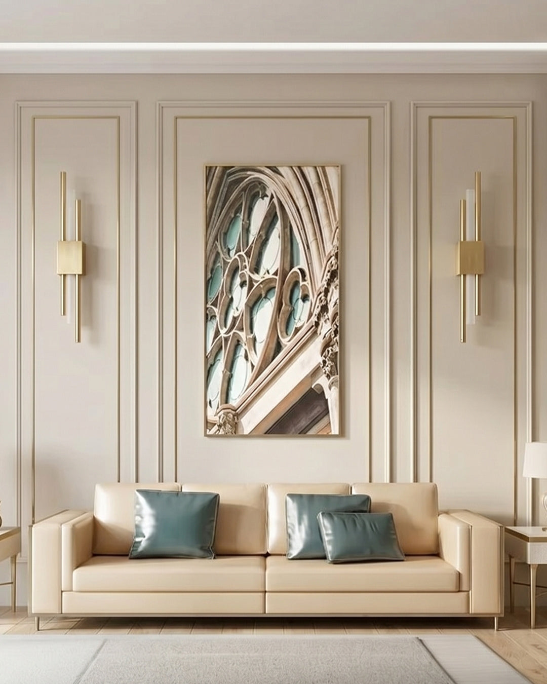 Scandinavische Minimalistische Wandlamp - Modern Verticaal Design met Gerichte LED-Verlichting - Zwart Goud
