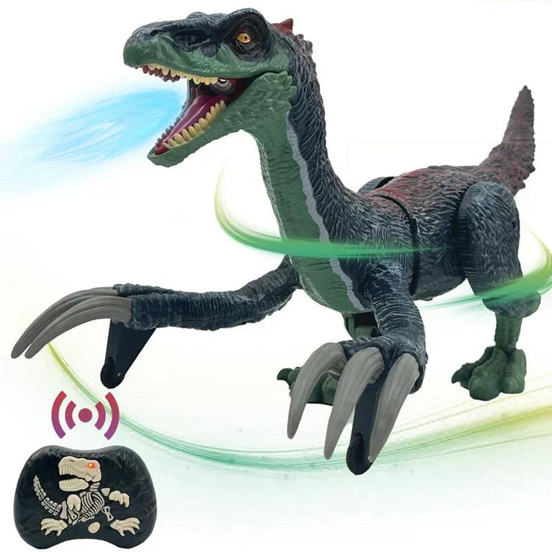Bestuurbare Prehistorische Speeldino met Mistfunctie - Bewegende Robot Dino voor Kinderen - Oplaadbaar met Afstandsbediening - Dinosaurus Speelgoed met Geluid en Lichteffecten