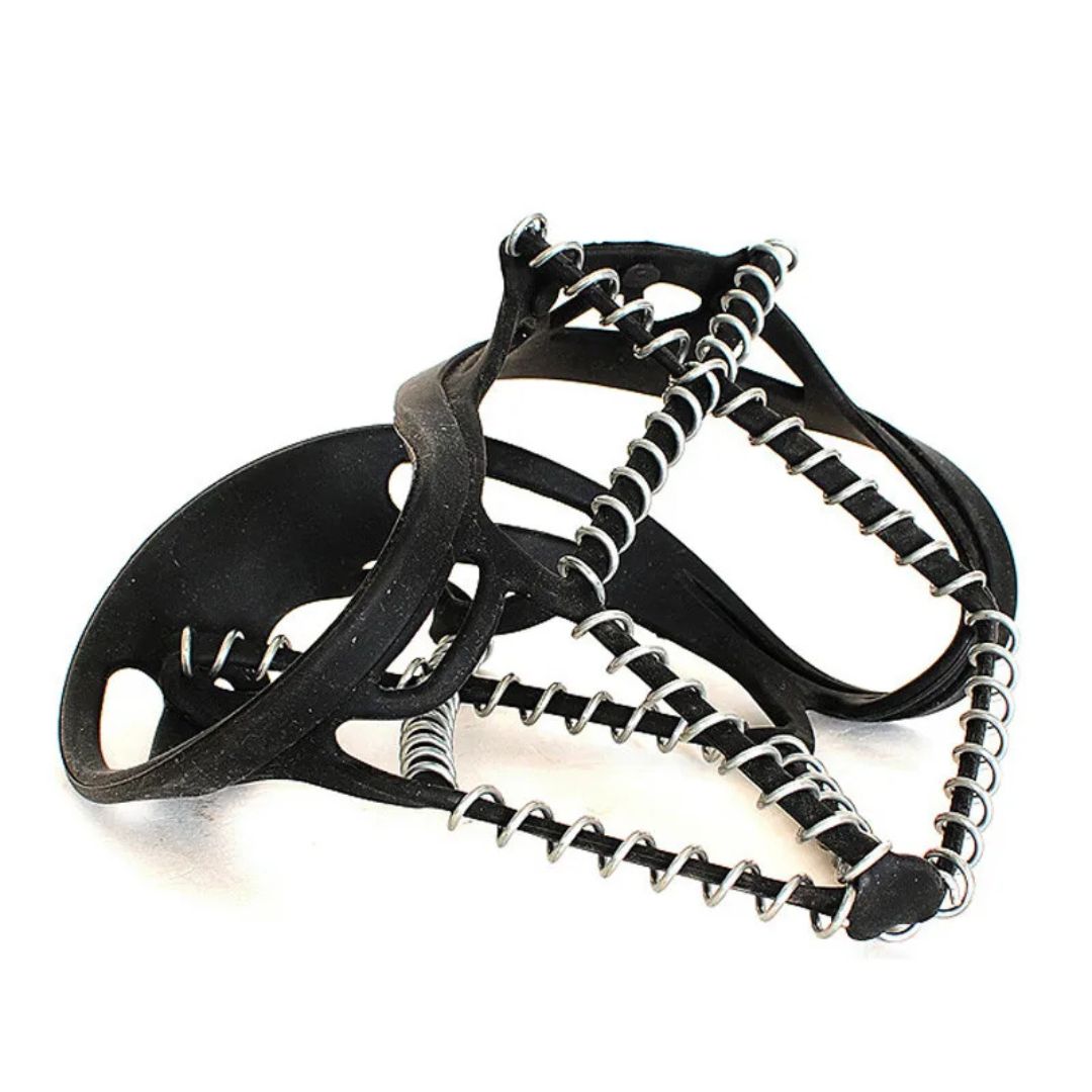 Antislip Schoenspikes met Stalen Spiralen voor Winter Ijs Sneeuw Veilig Wandelen Outdoor Grip Onesize