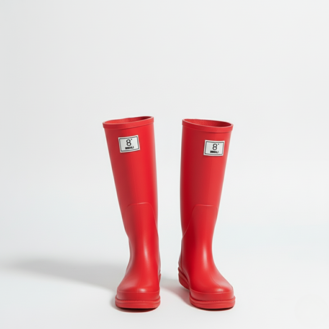 Waterdichte Regenlaarzen Dames Halfhoog PVC Slip-On Laarzen Voorjaar Herfst Weerbestendige Tuinlaarzen
