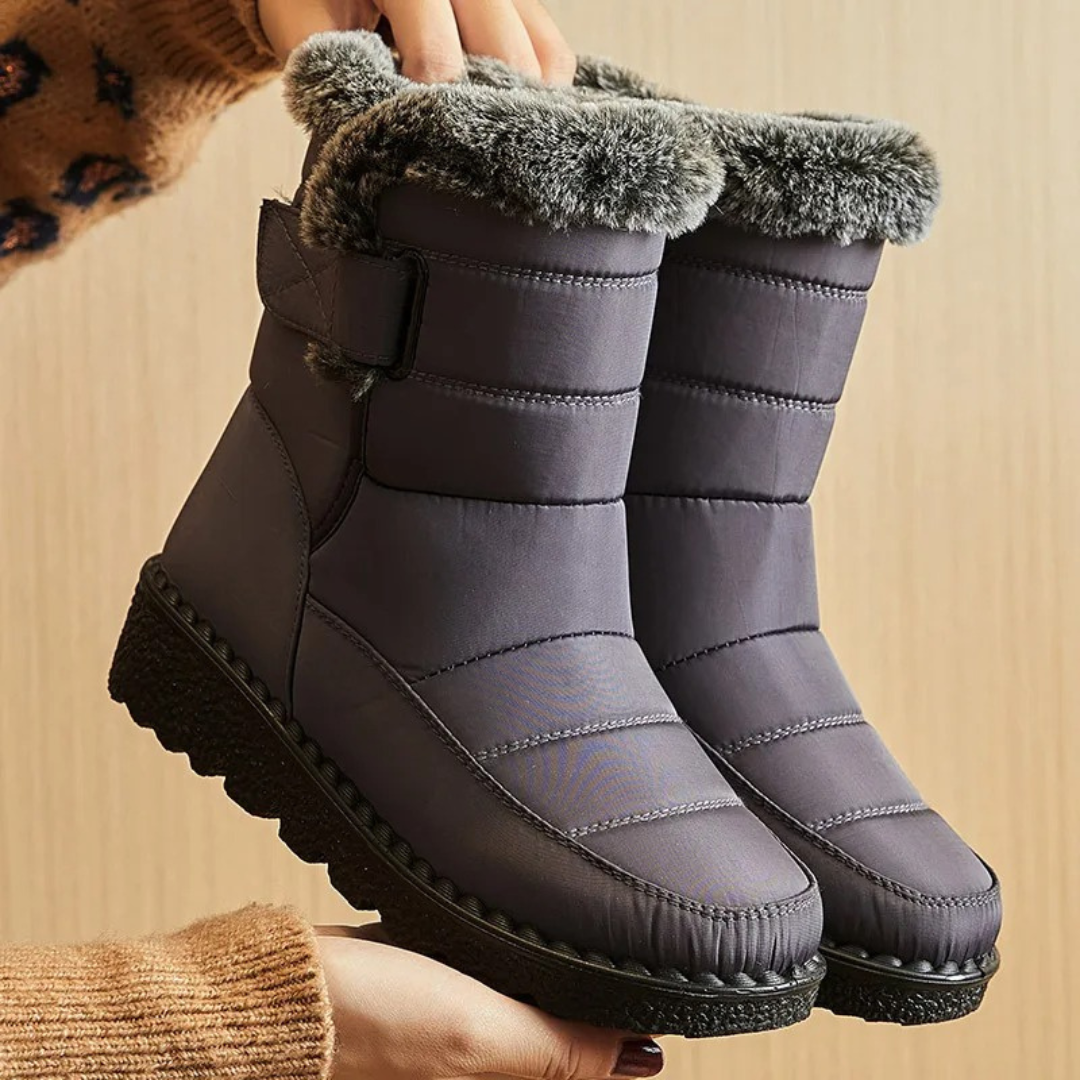 Waterdichte Dameslaarzen Winter Warme Voering Antislip Zool Wandelen Stad Werk Comfort Snowboots Dames