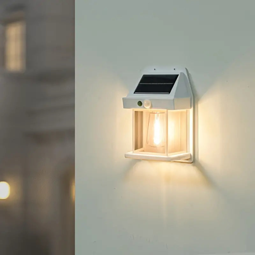 Solar Buitenlamp met Bewegingssensor 3W LED IP44 Waterdicht Wandlamp voor Tuin Terras Balkon Oprit Verlichting