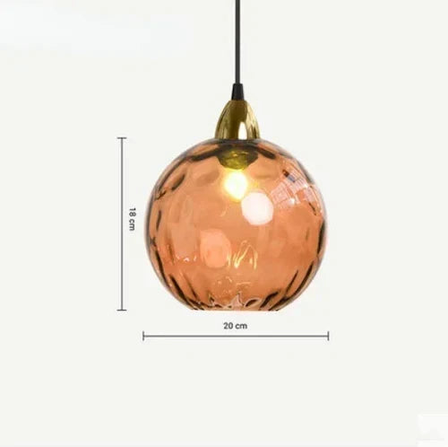 Glazen Bol Hanglamp E27 met Warme Verlichting voor Woonkamer Eetkamer Slaapkamer Sfeerverlichting Design