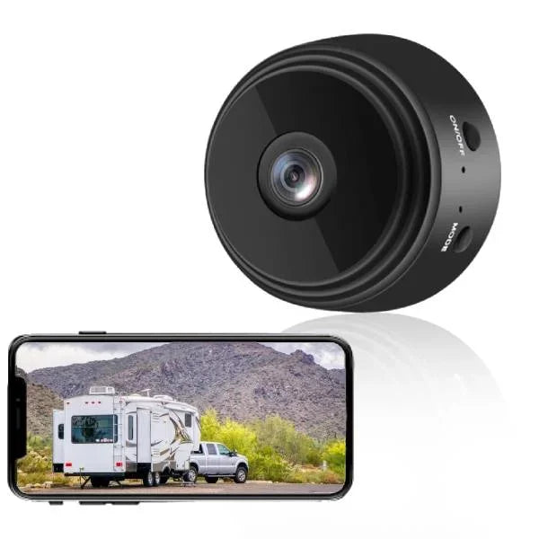 Draadloze Achteruitrijcamera 720P HD Waterdicht met Nachtzicht Bewegingsdetectie Magneet voor Camper Trailer
