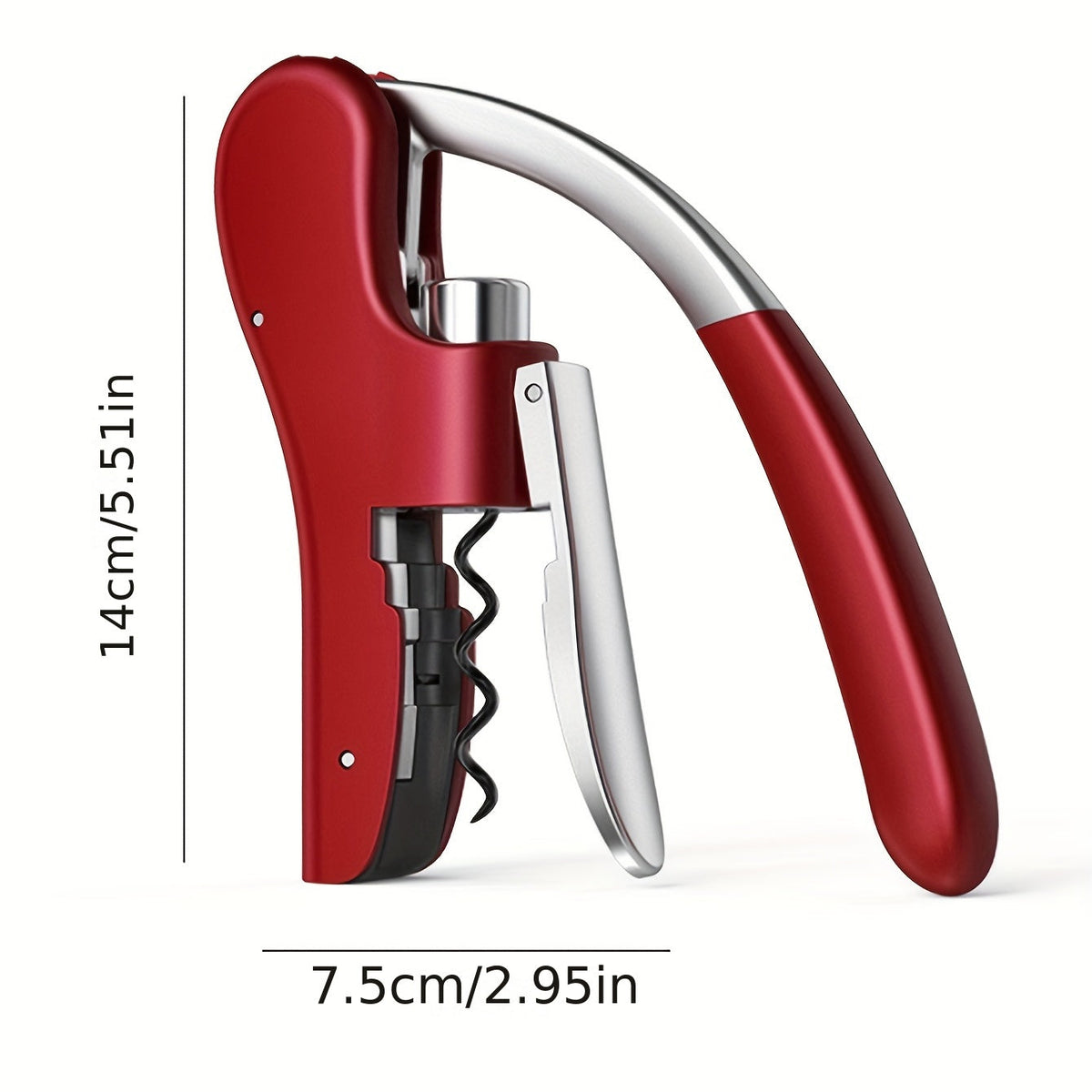 Ergonomische Kurkentrekker met Hefboom voor Moeiteloos Wijnflessen Openen - Professioneel & Comfortabel