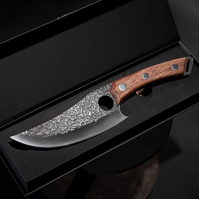 Japans Koksmes 20 cm van RVS met Houten Handvat - Precisie Keukenmes