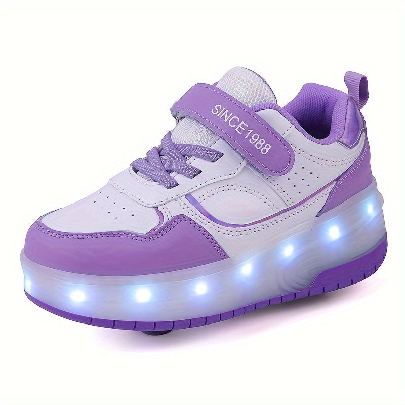Rollerschoenen voor Kinderen met LED-verlichting - Sportieve Sneakers met Wieltjes - Comfortabel en Veilig - Maat 29-40